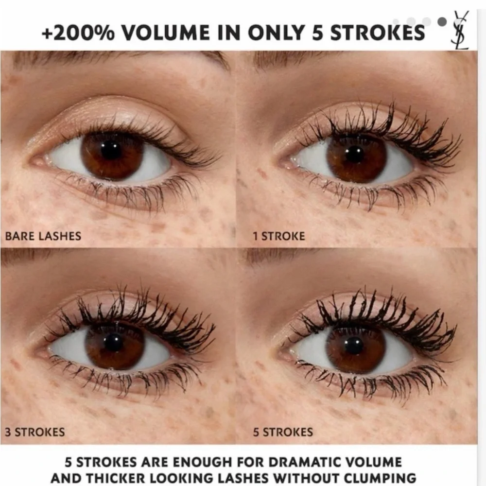 YSL Lash Clash Extreme Volume Mascara -Mini 2ml Black NIB